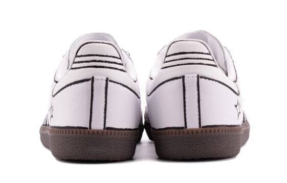 Кроссовки Adidas Originals SAMBA OG Skateboard Shoes Unisex Low-Top Black White Brown B75806