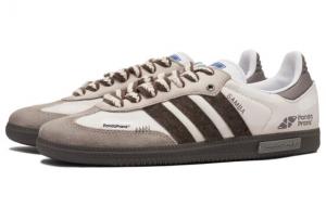 Кроссовки Adidas Originals SAMBA OG Skateboard Shoes Unisex Low-Top White Yellow/Brown B75806