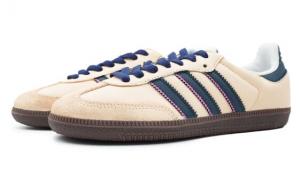 Кроссовки Adidas Originals SAMBA OG Skateboard Shoes Unisex Low-Top Navy Blue/Pink IG1024