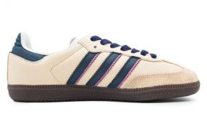 Кроссовки Adidas Originals SAMBA OG Skateboard Shoes Unisex Low-Top Navy Blue/Pink IG1024