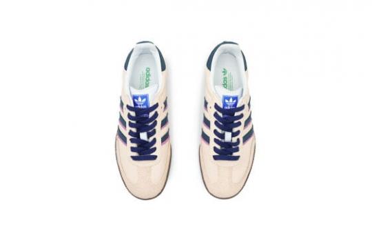 Кроссовки Adidas Originals SAMBA OG Skateboard Shoes Unisex Low-Top Navy Blue/Pink IG1024