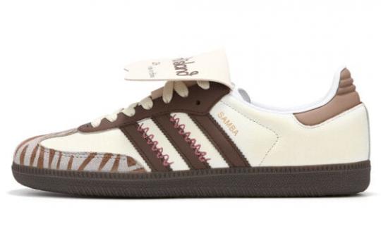 Кроссовки Adidas Originals Samba Skateboard Shoes Unisex Low-Top Beige Grey Brown B75806