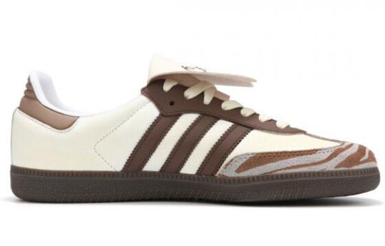 Кроссовки Adidas Originals Samba Skateboard Shoes Unisex Low-Top Beige Grey Brown B75806