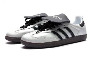 Кроссовки Adidas Originals Samba Skateboard Shoes Unisex Low-Top Black Silver IG1024