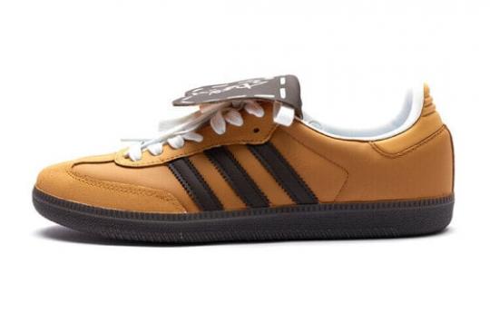 Кроссовки Adidas Originals Samba Skateboard Shoes Unisex Low-Top Yellow/Brown IG1024