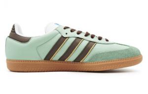 Кроссовки Adidas Originals SAMBA OG Skateboard Shoes Unisex Low-Top Green Brown IE3437