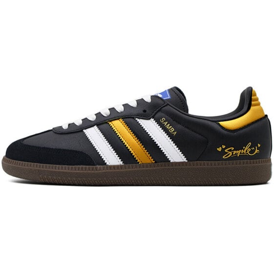 Кроссовки Adidas Originals SAMBA OG Skateboard Shoes Unisex Low-Top Gold B75807