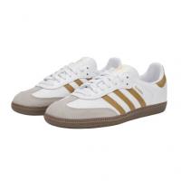 Кроссовки Adidas Originals SAMBA OG Skateboard Shoes Unisex Low-Top White Gold JH8796