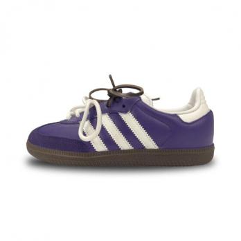 Кроссовки Adidas Originals SAMBA OG Skateboard Shoes Unisex Low-Top Purple White IG1024