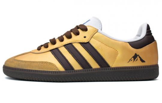 Кроссовки Adidas Originals SAMBA OG Skateboard Shoes Unisex Low-Top Gold/Brown B75806