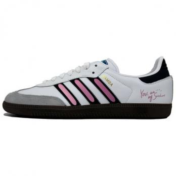 Кроссовки Adidas Originals SAMBA OG Skateboard Shoes Unisex Low-Top White Pink/Black B75806