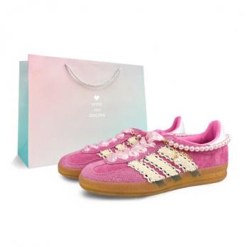 Кроссовки Adidas Originals Samba Skateboard Shoes Unisex Low-Top Pink Black IE7002