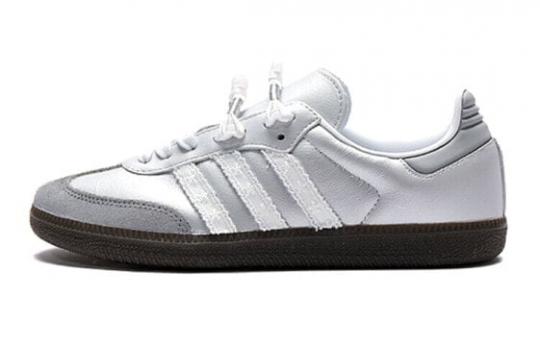 Кроссовки Adidas Originals SAMBA OG Skateboard Shoes Unisex Low-Top Silver/Gray White IG1024