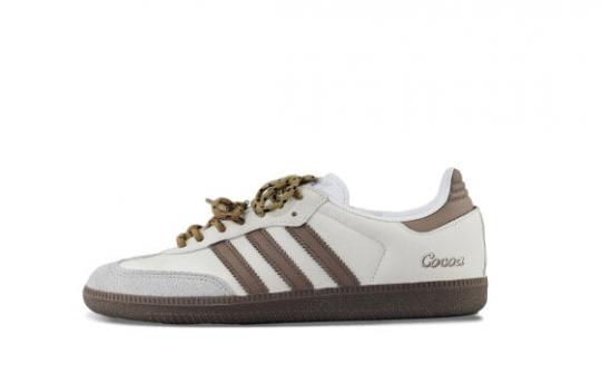 Кроссовки Adidas Originals SAMBA OG Skateboard Shoes Unisex Low-Top Brown Gray IG1024