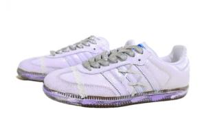 Кроссовки Adidas Originals SAMBA OG Skateboard Shoes Unisex Low-Top Purple, Silver B75806