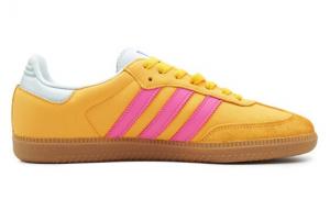 Кроссовки Adidas Originals SAMBA OG Skateboard Shoes Unisex Low-Top Yellow/Pink IE3437