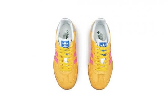 Кроссовки Adidas Originals SAMBA OG Skateboard Shoes Unisex Low-Top Yellow/Pink IE3437