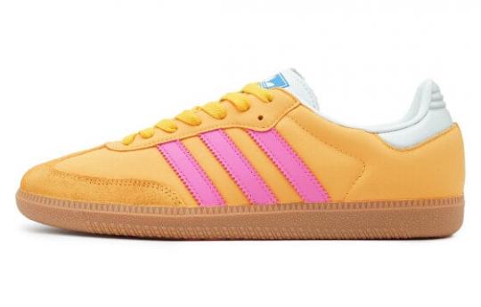 Кроссовки Adidas Originals SAMBA OG Skateboard Shoes Unisex Low-Top Yellow/Pink IE3437