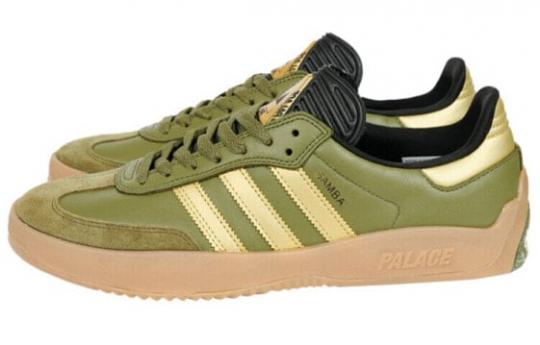 Кроссовки Adidas Originals Puig Samba Palace Olive Gold HQ6100