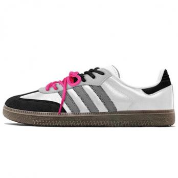 Кроссовки Adidas Originals SAMBA OG Skateboard Shoes Unisex Low-Top Black White Pink/Gray B75806