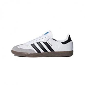 Кроссовки Adidas Originals SAMBA OG Skateboard Shoes Unisex Low-Top Black White Pink/Gray B75806