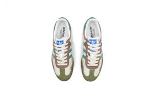 Кроссовки Adidas Originals SAMBA OG Skateboard Shoes Unisex Low-Top Beige Brown Blue B75806