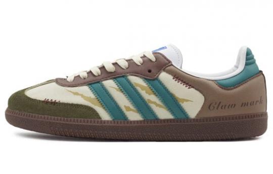 Кроссовки Adidas Originals SAMBA OG Skateboard Shoes Unisex Low-Top Beige Brown Blue B75806