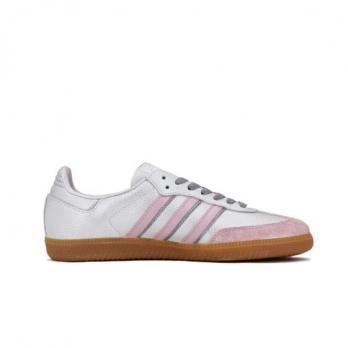 Кроссовки Adidas Originals Samba Skateboard Shoes Women's Low-Top Pink/Silver IG5932