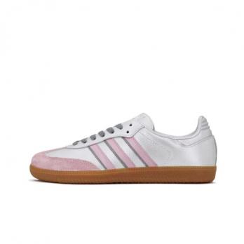 Кроссовки Adidas Originals Samba Skateboard Shoes Women's Low-Top Pink/Silver IG5932