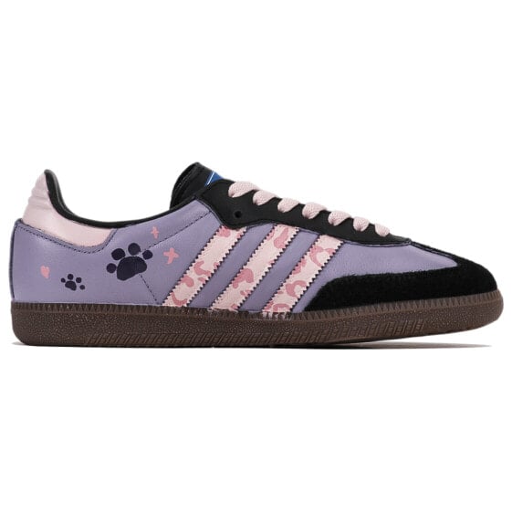 Кроссовки Adidas Originals SAMBA OG Skateboard Shoes Unisex Low-Top Purple Black B75807