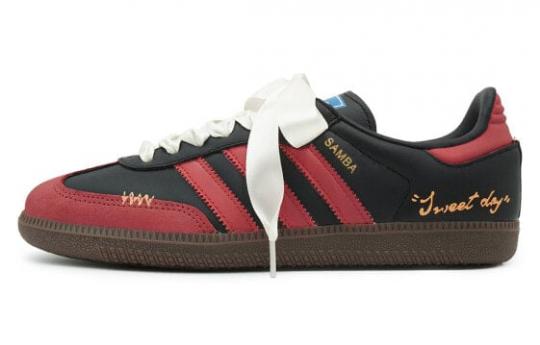 Кроссовки Adidas Originals SAMBA OG Skateboard Shoes Unisex Low-Top Red Black/Yellow B75807