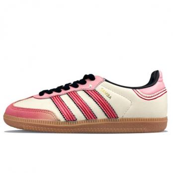 Кроссовки Adidas Originals Samba Skateboard Shoes Women's Low-Top Beige Pink ID0478