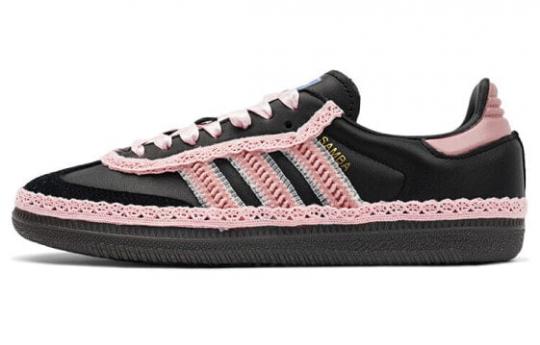 Кроссовки Adidas Originals Samba Skateboard Shoes Women's Low-Top Black Pink B75807