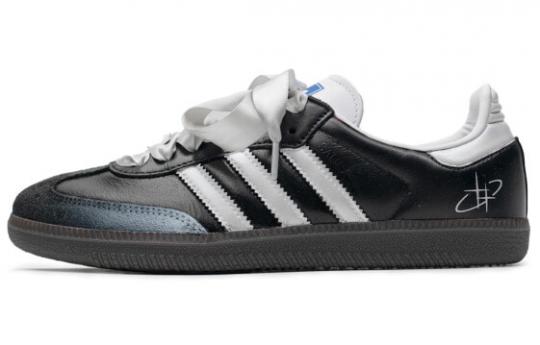 Кроссовки Adidas Originals SAMBA OG Skateboard Shoes Unisex Low-Top Black Silver IG1024