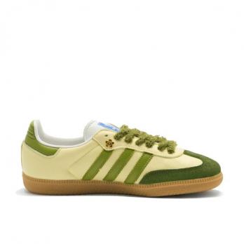 Кроссовки Adidas Originals SAMBA OG Skateboard Shoes Unisex Low-Top Red/Light Green IE3437