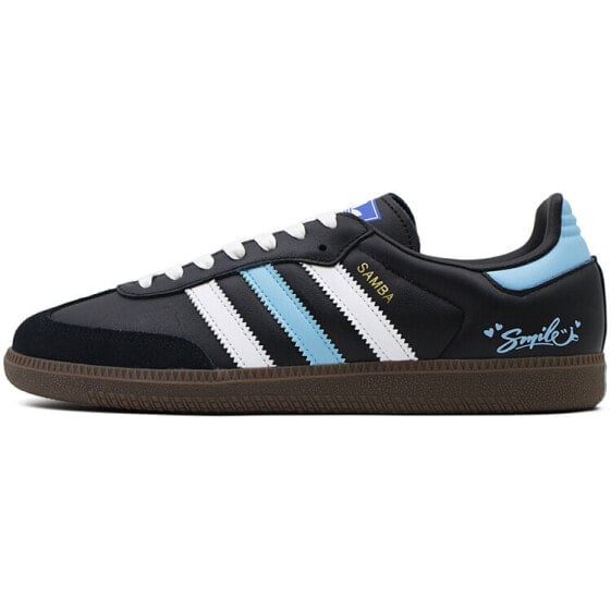 Кроссовки Adidas Originals Samba Skateboard Shoes Unisex Low-Top White Blue B75807