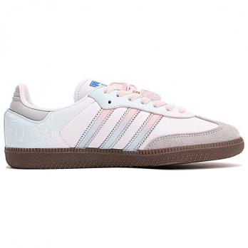 Кроссовки Adidas Originals SAMBA OG Skateboard Shoes Unisex Low-Top Blue Pink/White B75806