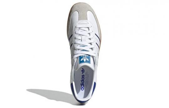 Кроссовки Adidas Originals Samba Leather Cloud White Lucid Blue IG2339