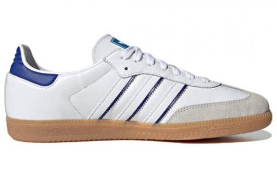 Кроссовки Adidas Originals Samba Leather Cloud White Lucid Blue IG2339