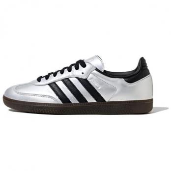 Кроссовки Adidas Originals Samba Og Silver Metallic Black Gum Women's JI4218