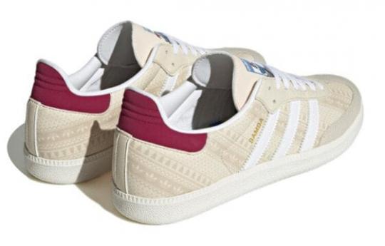 Кроссовки Adidas Originals Samba Wonder White Legacy Burgundy ID4198