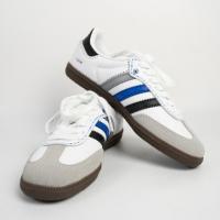 Кроссовки Adidas Originals SAMBA OG Skateboard Shoes Unisex Low-Top White Gray/Blue B75806