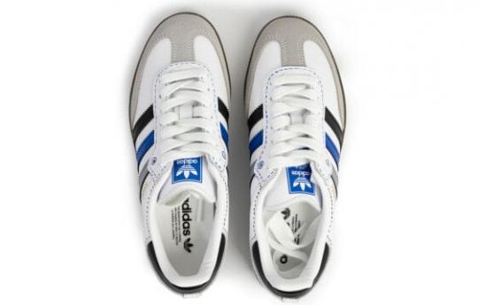 Кроссовки Adidas Originals SAMBA OG Skateboard Shoes Unisex Low-Top White Gray/Blue B75806