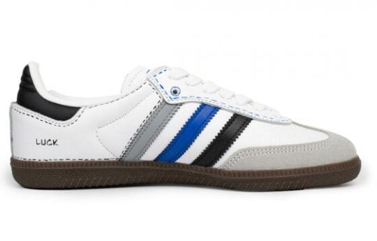 Кроссовки Adidas Originals SAMBA OG Skateboard Shoes Unisex Low-Top White Gray/Blue B75806