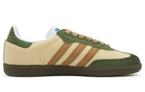 Кроссовки Adidas Originals SAMBA OG Skateboard Shoes Unisex Low-Top Green Yellow B75806