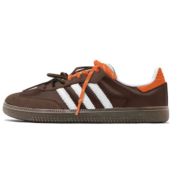 Кроссовки Adidas Originals SAMBA OG Skateboard Shoes Unisex Low-Top Brown Orange B75806
