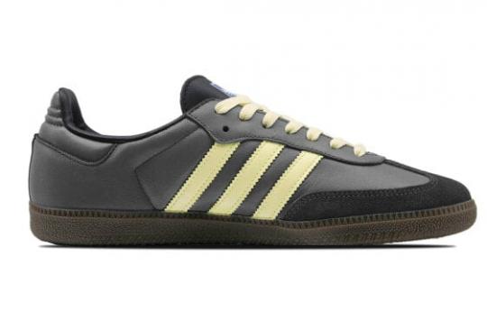 Кроссовки Adidas Originals SAMBA OG Skateboard Shoes Unisex Low-Top Black Yellow B75807