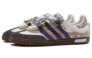 Кроссовки Adidas Originals SAMBA OG Skateboard Shoes Unisex Low-Top Brown/Purple White B75806