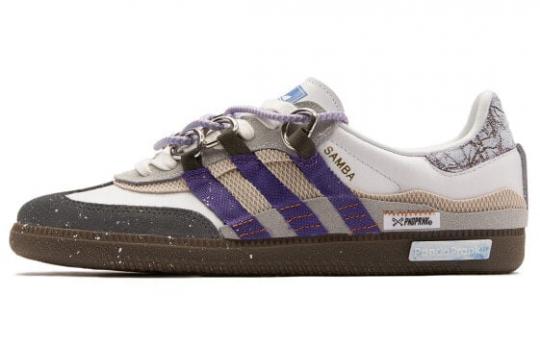 Кроссовки Adidas Originals SAMBA OG Skateboard Shoes Unisex Low-Top Brown/Purple White B75806