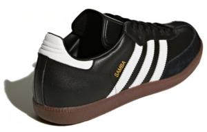 Для футбола Adidas Originals Samba Leather Black White 19000